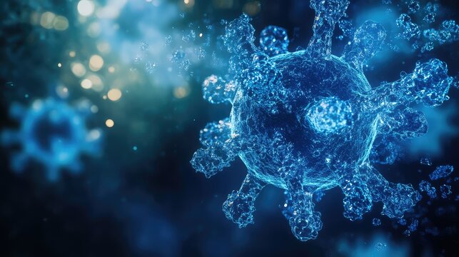 binding abstract visualization of antibody cell