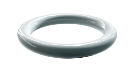 Smooth Torus Shape with Reflective Surface