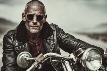 Motorcycle brutal riders, AI generated