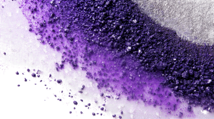 Shimmery eyeshadow powder burst, purple gradient flat style