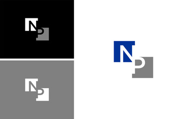 Initial NP Logo Design for Consulting and Management Company in Modern Minimal Monogram Style with Elegant Branding Concept for Financial Corporate and Investment Identity Vector Template