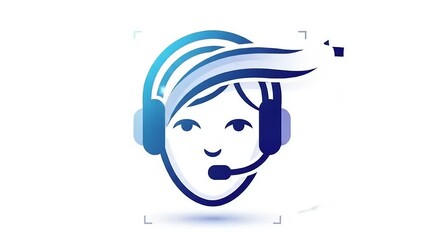 Friendly customer support representative with headset, offering assistance in a modern workspace