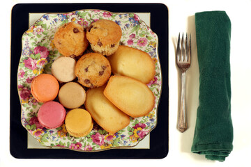 A selection of teatime cakes.