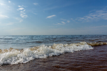 Beautiful landscape, Gulf of Finland early in the morning.