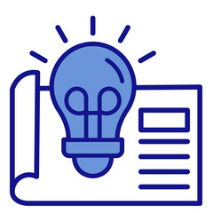 Innovation Blueprint  Icon Element For Design