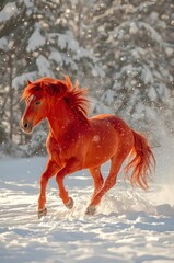 Chestnut Horse — Grace and Power of Nature

