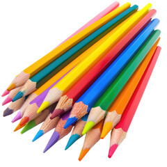 Fototapeta premium Colorful pencils clustered together