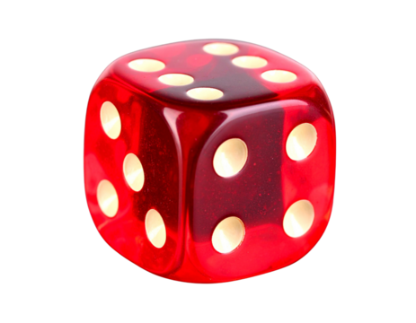 Firefly_3D illustration of a verified email envelope icon - Firefly_Close-up of a vibrant red die showcasing its glossy finish