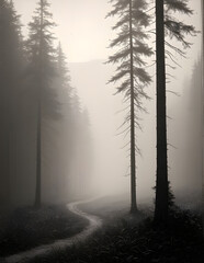 fog in the forest