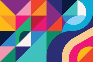 Obraz premium Vibrant Geometric Abstraction