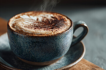 Hot coffee cappuccino