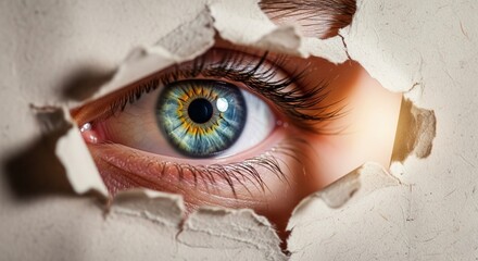 eye of the girl