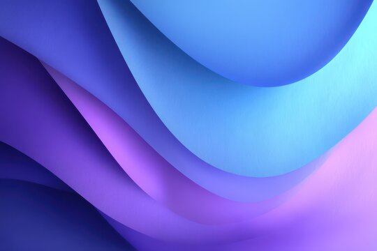 Abstract mix of blue and purple waves creating a smooth, serene pattern