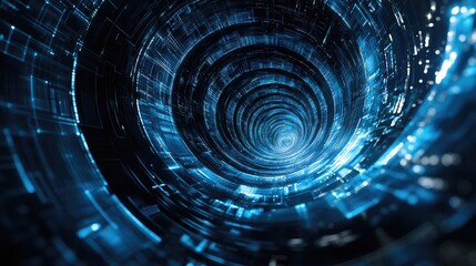 template spiraling presentation slide