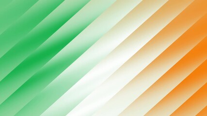 Independence day festive waving flag of ireland, depicting green, white, and orange colors. Suitable for irish celebration events and promotions.