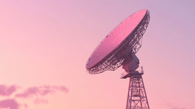 communication spiraling satellite dish