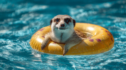 Sea lion in the water