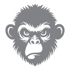 Monkey Head Silhouette