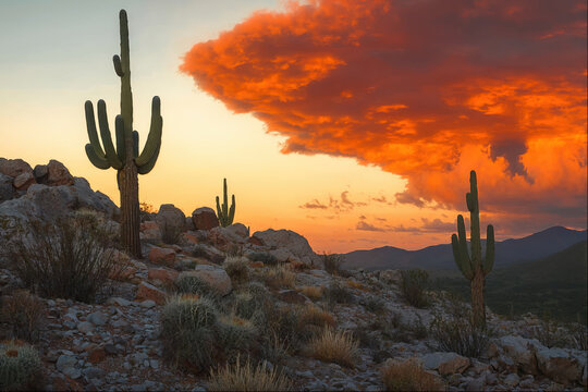 cactus in the desert