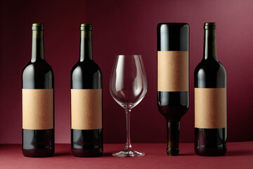 Red wine on a dark red background.