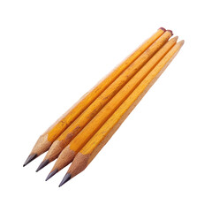 Four old pencils clustered together