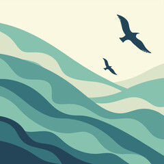 sea waves background