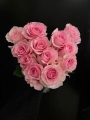 bouquet of pink roses