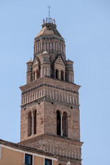 Gaeta, Latina, Lazio. Cathedral Church. The Bell Tower. View.