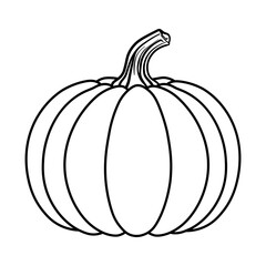 black and white pumpkin icon without background