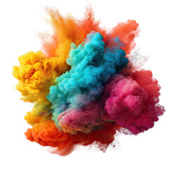 Fototapeta premium Vibrant explosion of colorful inks