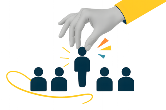 Target Audience Selection for Marketing Strategy Vector Concept - Powered by Adobe