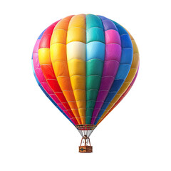 Fototapeta premium Colorful hot air balloon against black background (1)