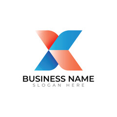 Modern Abstract X Logo Design for Innovative Businesses