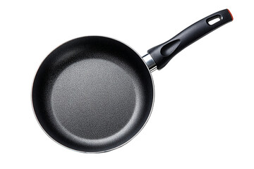 Empty frying pan isolated on transparent background isolated on a transparent background