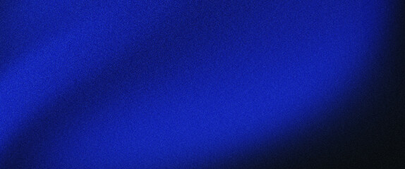Abstract dark blue grainy texture background, navy blue color gradient shape noise texture black backdrop poster banner web page for design