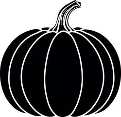 black pumpkin icon without background