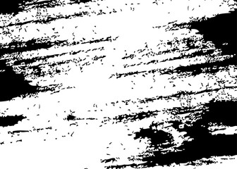 Vector black ink brush strokes background painted design.
