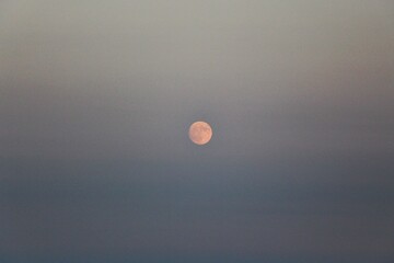 full moon over water