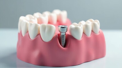 A dental implant or oral surgery equipment, suitable for medical illustrations and presentations