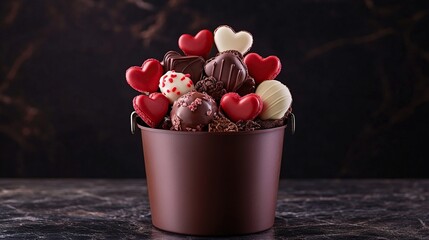 Aromatic Valentine's Day Chocolate Bucket: A Tempting Treat