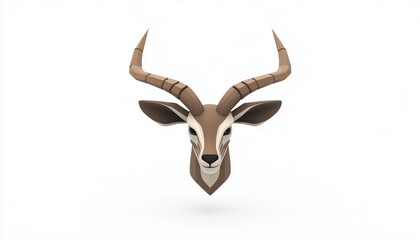 Design Of A Kudu Head As A Logo - A Logo Featuring The Silhouette Of A Kudu'S Head, Resembling Elegance And Strength.
