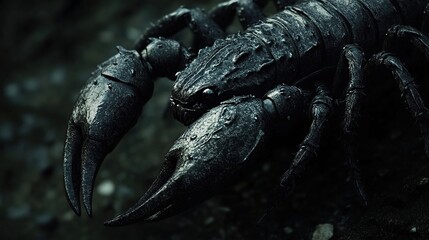 Dark Emperor Scorpion: A Close-Up of a Majestic Arachnid