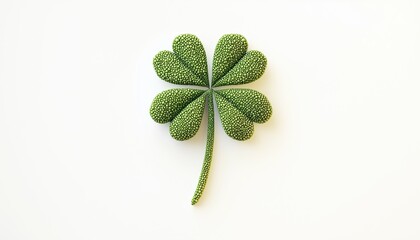 Clean, Scalable, And Customizable Pixel Four-Leaf Clover Perfect For St. Patrick'S Day And Luck-Themed Digital Designs. Easy To Customize And Scale.