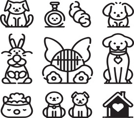 Animals Silhouettes Icons