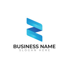 Modern Abstract Blue Business Logo Design
