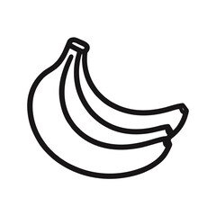 Simple banana logo icon vector