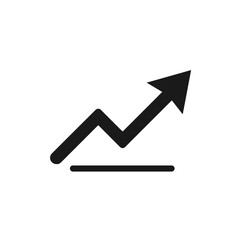 An upward trending arrow icon representing growth and progress.