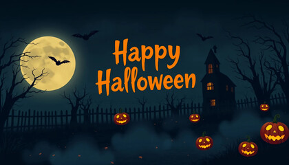halloween background with pumpkins