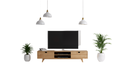 Modern Living Room: Clean Lines and Balanced Elegance