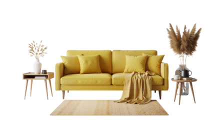 Cozy Living Space: Warm Vibes and Natural Elegance